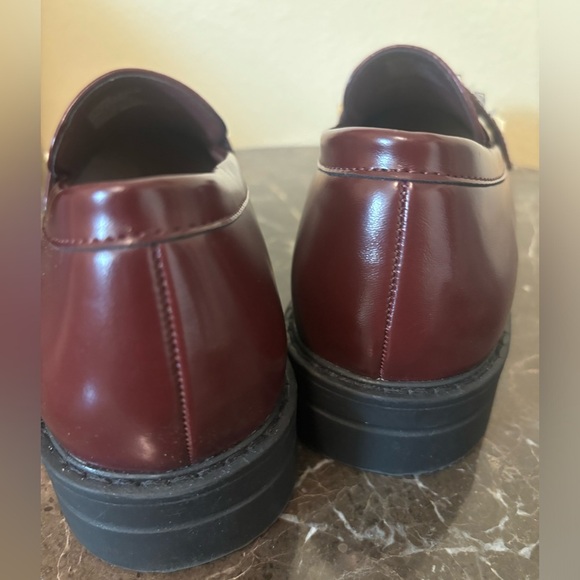 Maroon chunky platform shoes - Picture 3 of 6